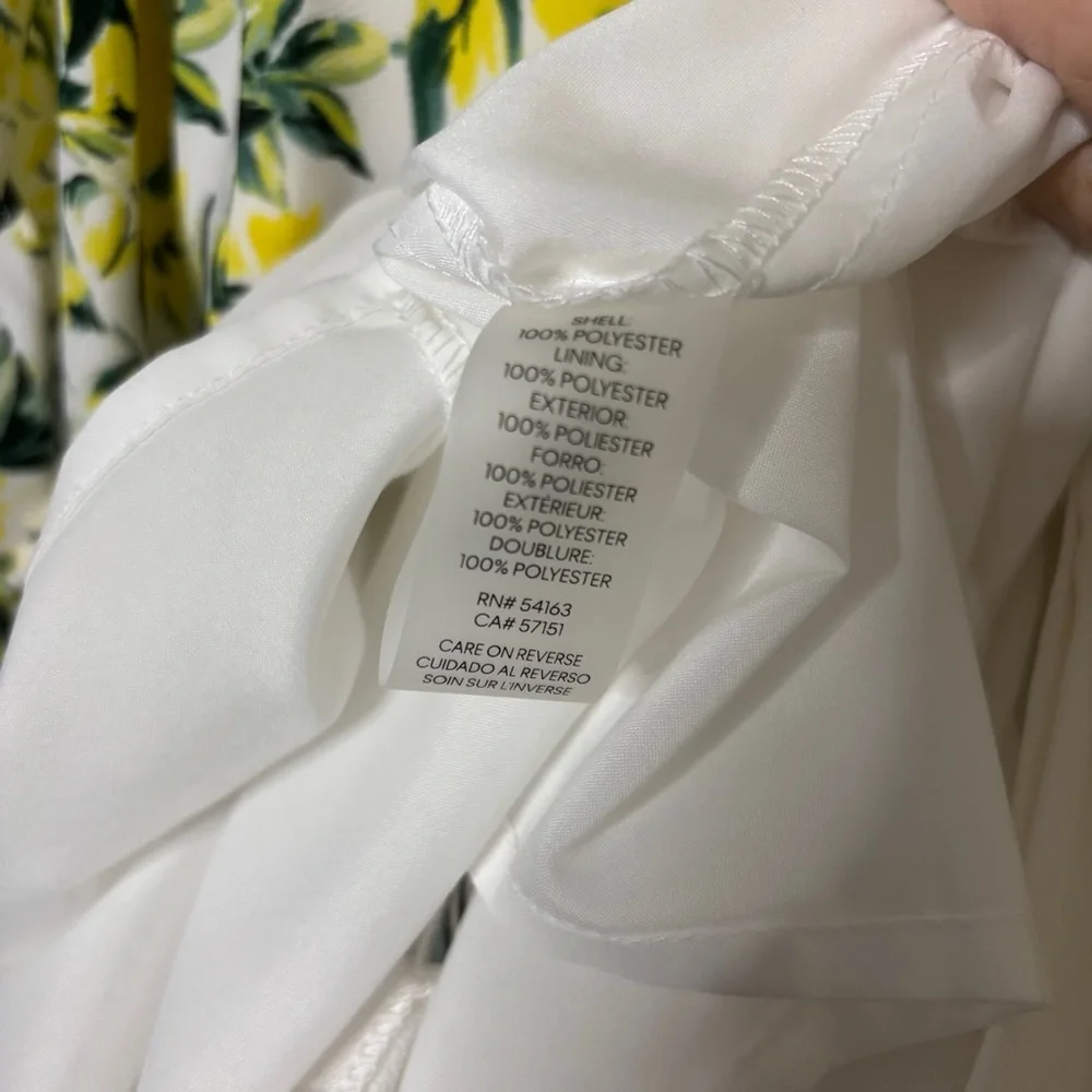 Karl Lagerfeld Paris New Vibrant Floral Dress with Ruffled Tulip Sleeves Size 8 - Picture 10 of 14